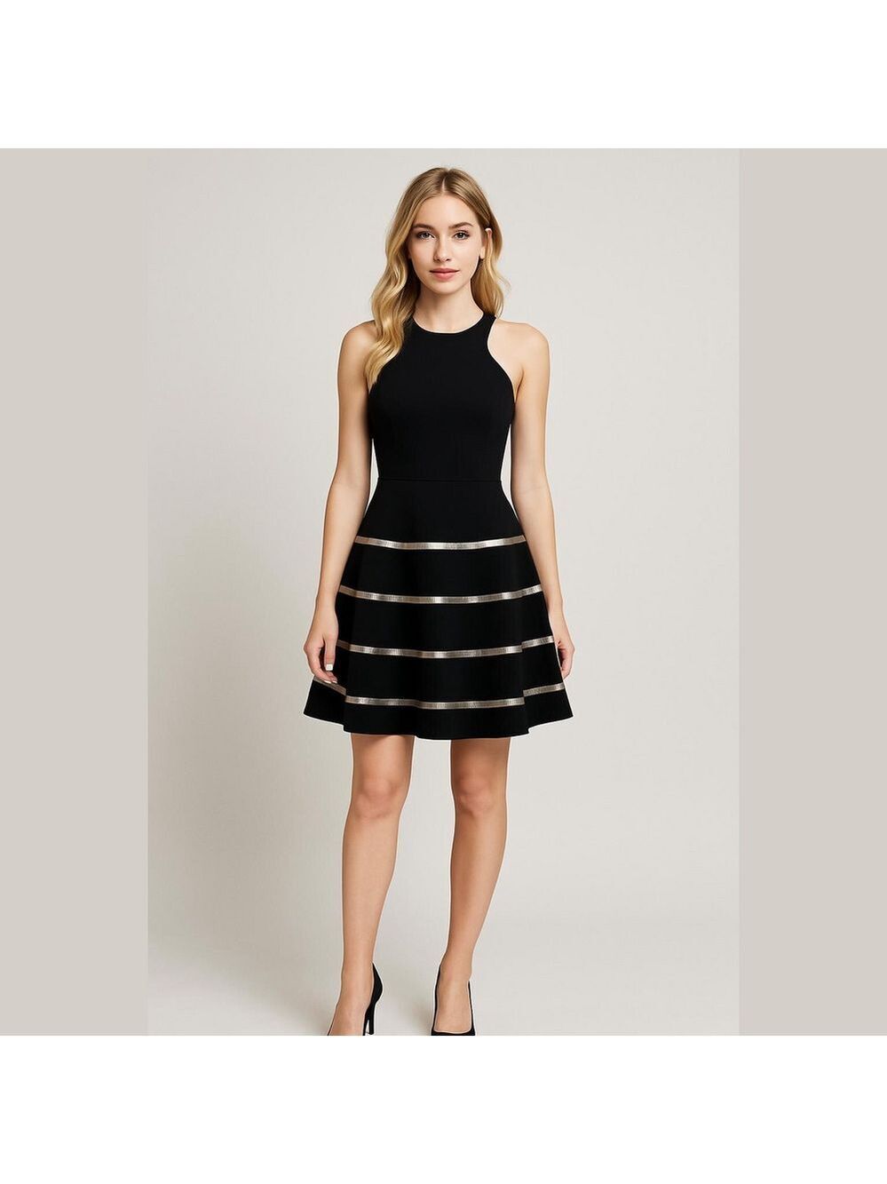 NWT Jodi Kristopher Black Cutout Back Mini Dress Size 1